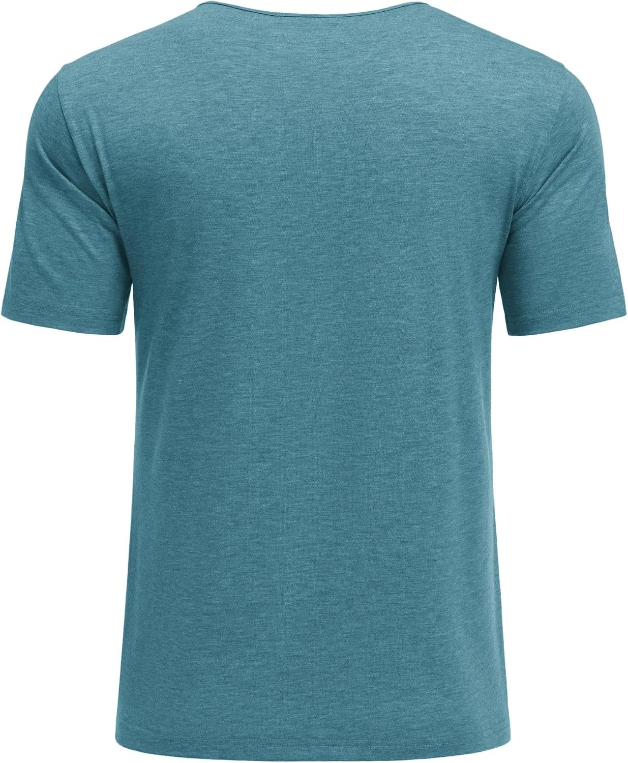 image:imageDeyeek Mens Port Shirt for Chemo Access Dialysis Cancer Post Surgery TopPeacock Blue