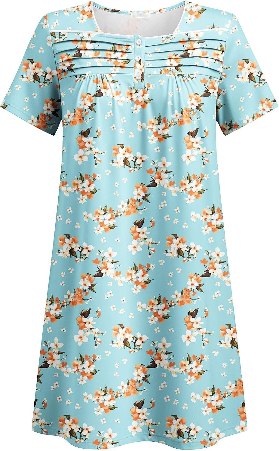 image:imageDeyeek Womens Shoulder Surgery Dress Full Tear Away Side Snap Chemo GownGreen Print