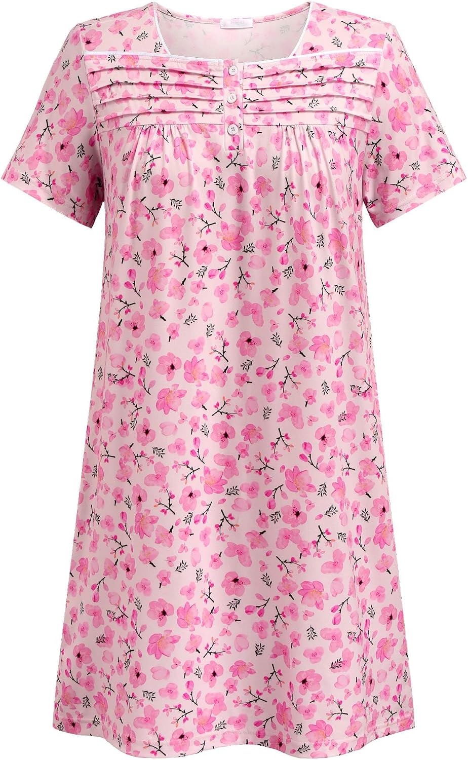 image:imageDeyeek Womens Shoulder Surgery Dress Full Tear Away Side Snap Chemo GownPink Print