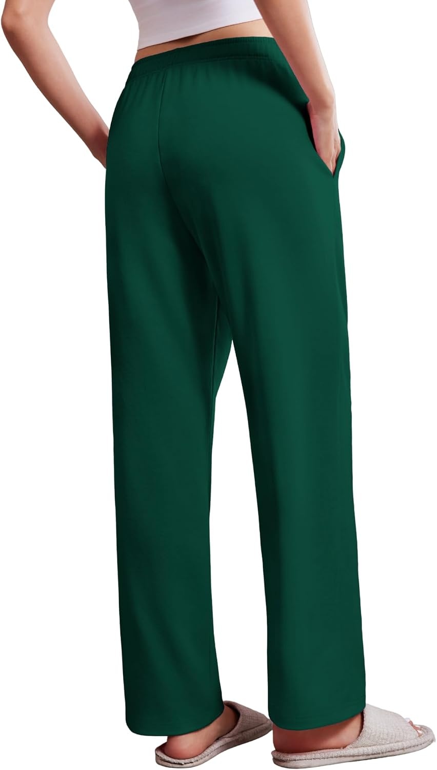 image:imageDeyeek Womens Tear Away Pants with Pockets Easy Access Adaptive Pants Post Hip Knee Leg Surgery Breakaway Lounge SweatpantsXmas Green