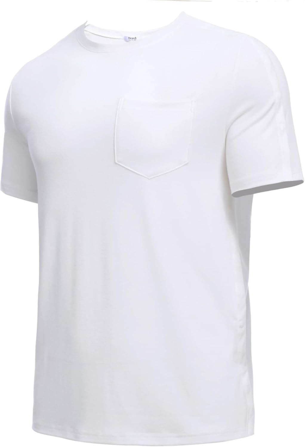 image:imageDeyeek Mens Post Shoulder Surgery Shirts Soft Tear Away Short Sleeve TopsWhite