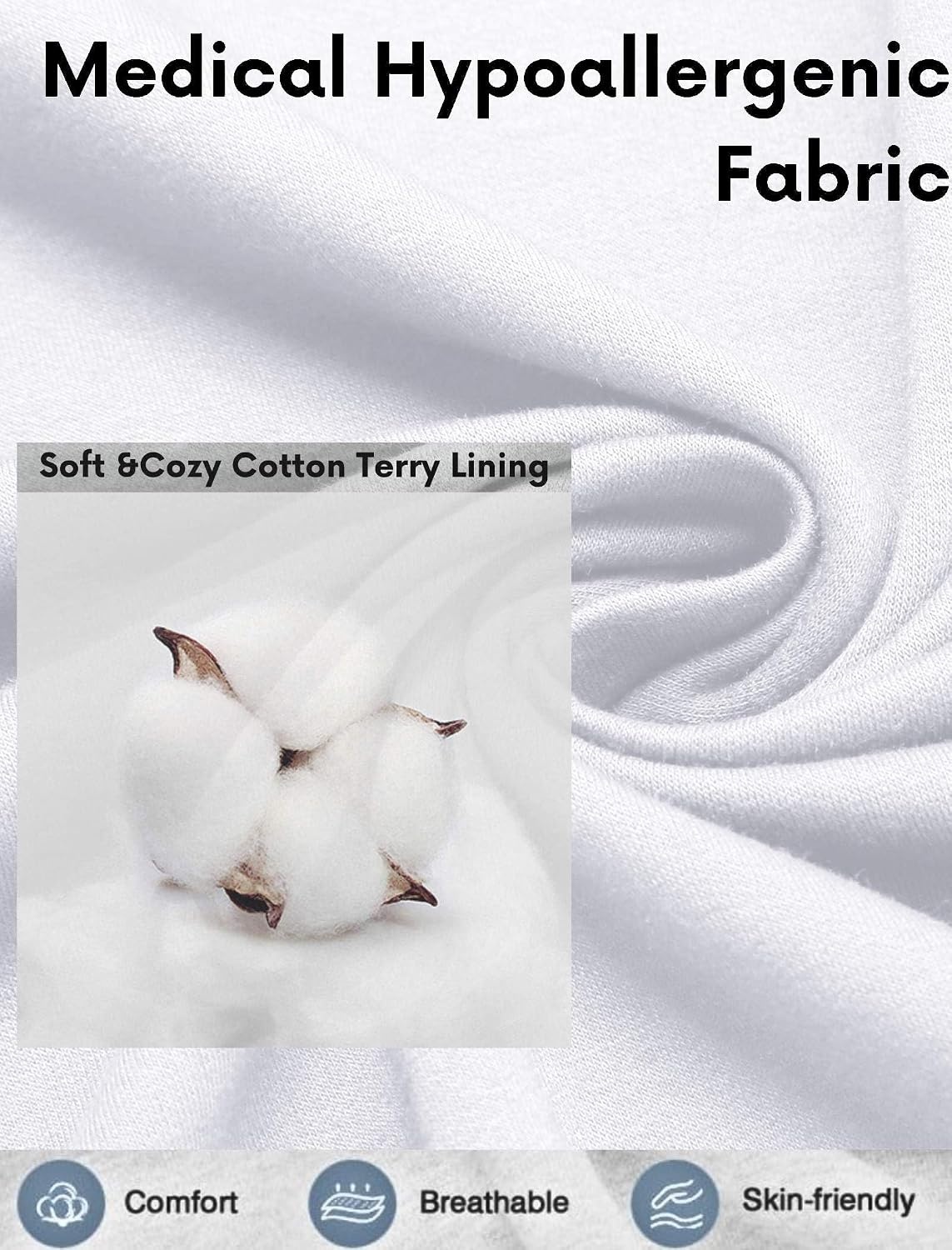 image:imageDeyeek Mens Shoulder Surgery Shirt Full Tear Away Snap Chemo Port TopWhite