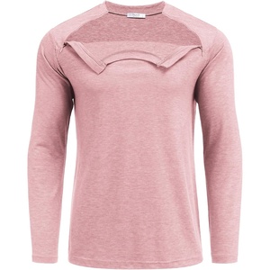 Deyeek Unisex Chemo Shirts for Port Access Chemotherapy Must Haves Long Sleeve Cancer Care Package for Men(Pink)