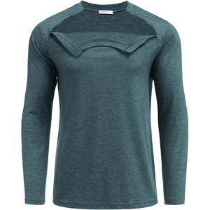 Deyeek Unisex Chemo Shirts for Port Access Chemotherapy Must Haves Long Sleeve Cancer Care Package for Men(Turquoise)
