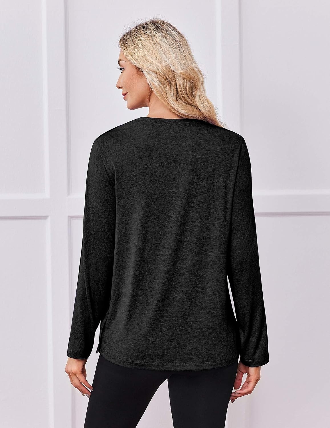 image:imageDeyeek Womens Magnetic Post Shoulder Surgery Shirt OneHanded AdaptiveBlack
