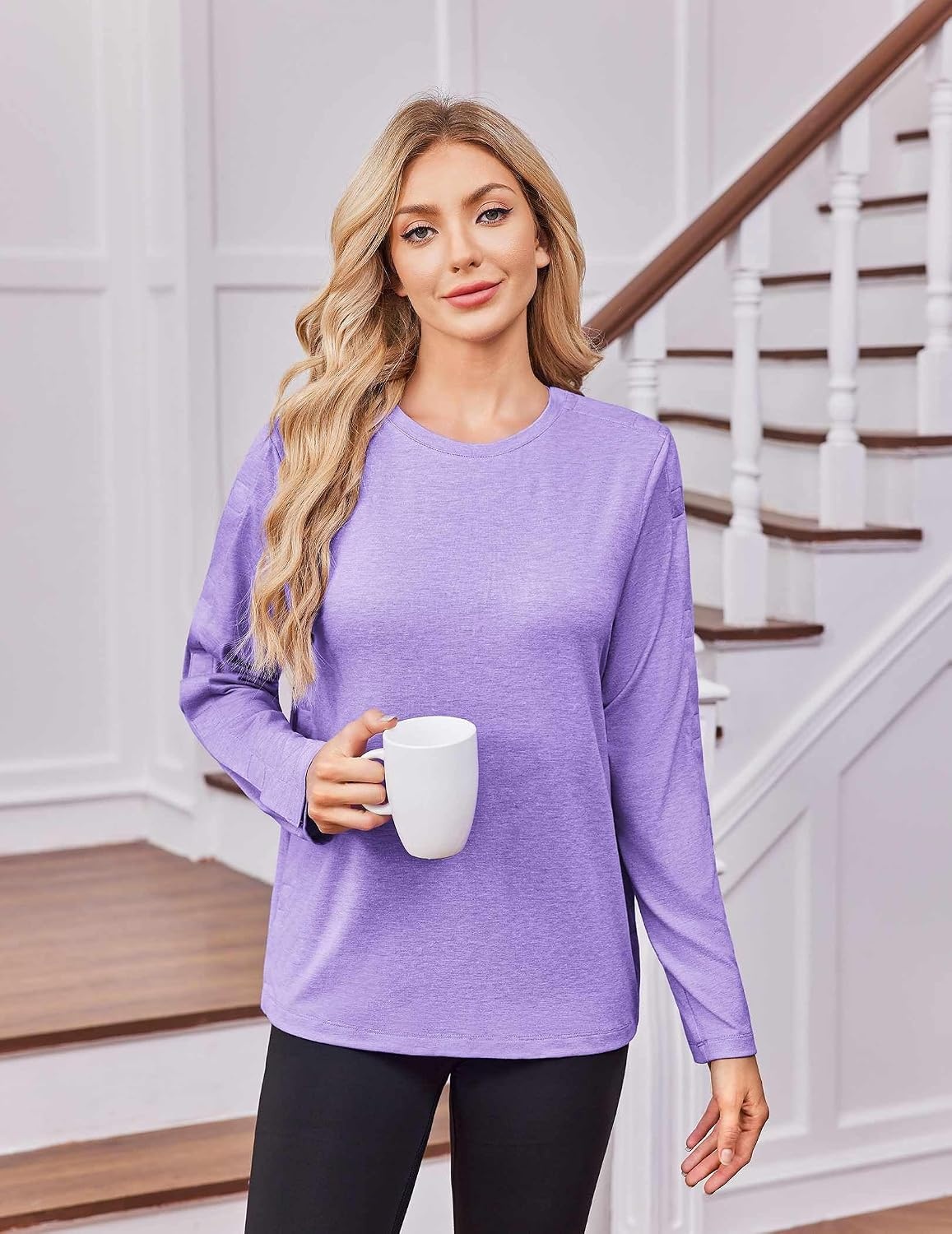 image:imageDeyeek Womens Magnetic Post Shoulder Surgery Shirt OneHanded AdaptiveLilac