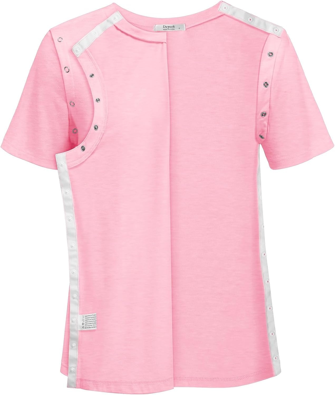 image:imageDeyeek Womens Post Surgery Tear Away Shirt for Shoulder RecoveryPink