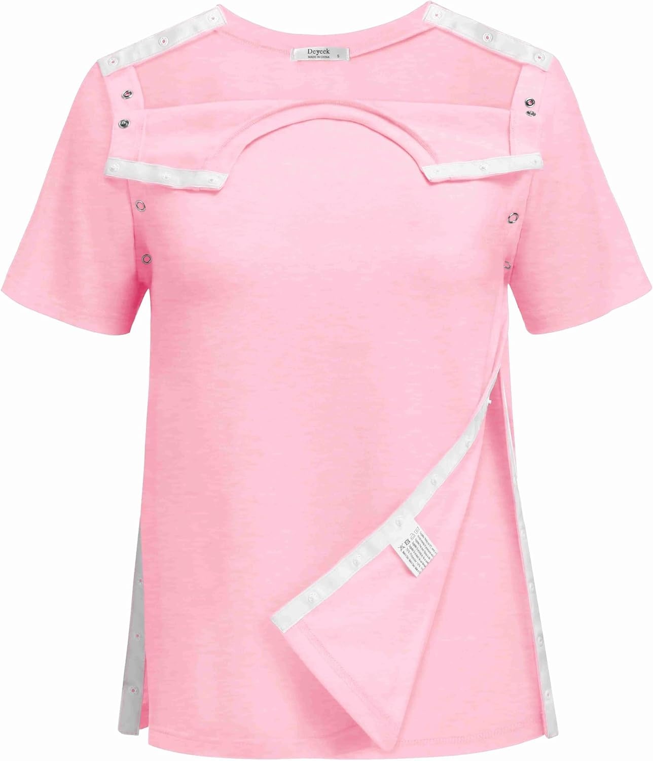 image:imageDeyeek Womens Post Surgery Tear Away Shirt for Shoulder RecoveryPink