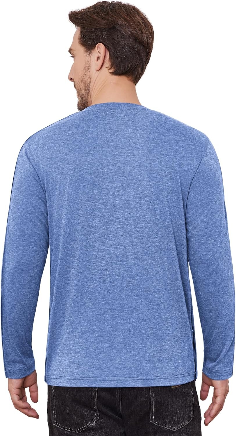 image:imageDeyeek Magnetic Post Shoulder Surgery Recovery Shirts for Men Long SleeveBlue