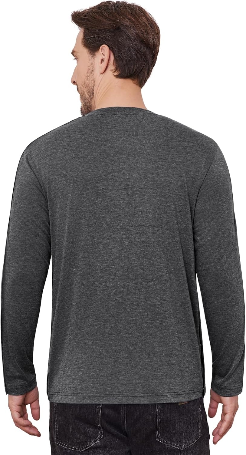 image:imageDeyeek Magnetic Post Shoulder Surgery Recovery Shirts for Men Long SleeveDark Grey