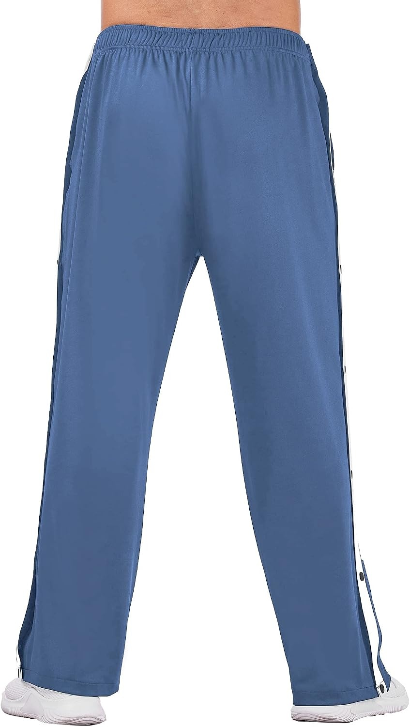 image:imageDeyeek Mens Tear Away Pants Breakaway Basketball Snap Post SurgeryBlue Gray