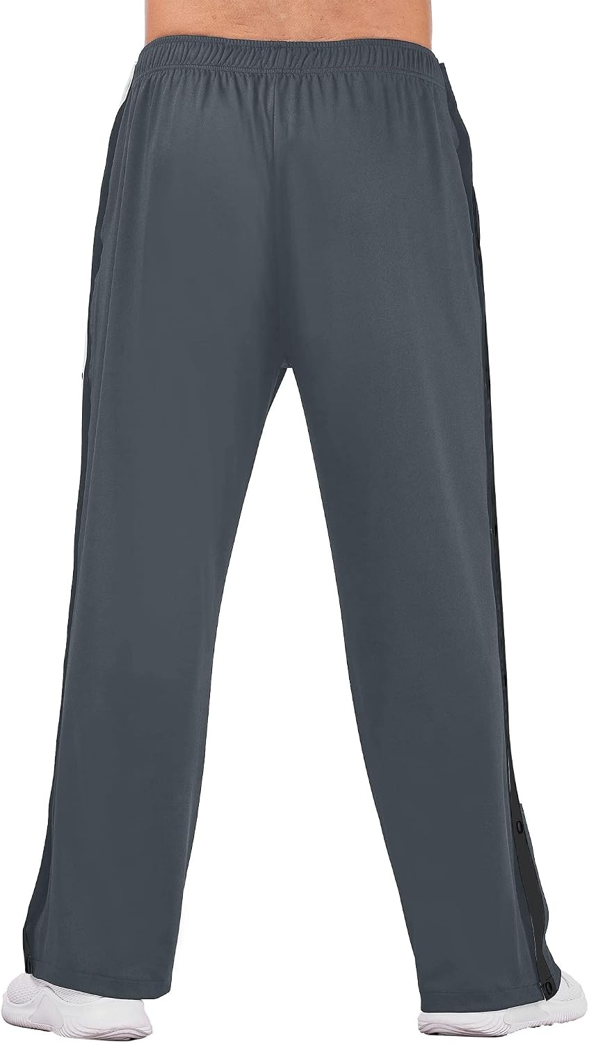 image:imageDeyeek Mens Tear Away Pants Breakaway Basketball Snap Post SurgeryGraphite Gp2