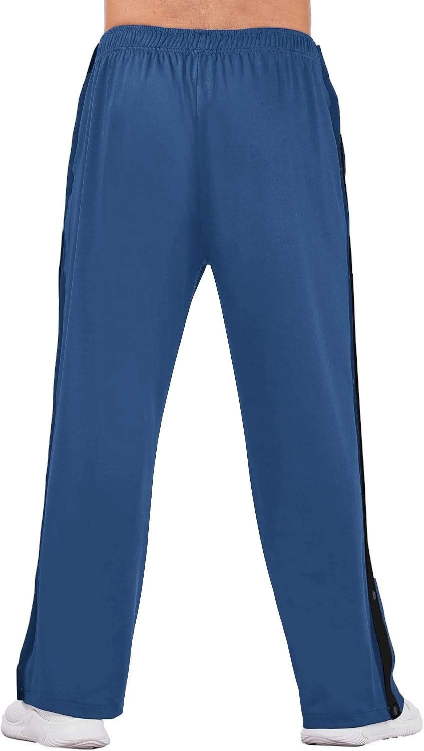 image:imageDeyeek Mens Tear Away Pants Breakaway Basketball Snap Post SurgeryNavy