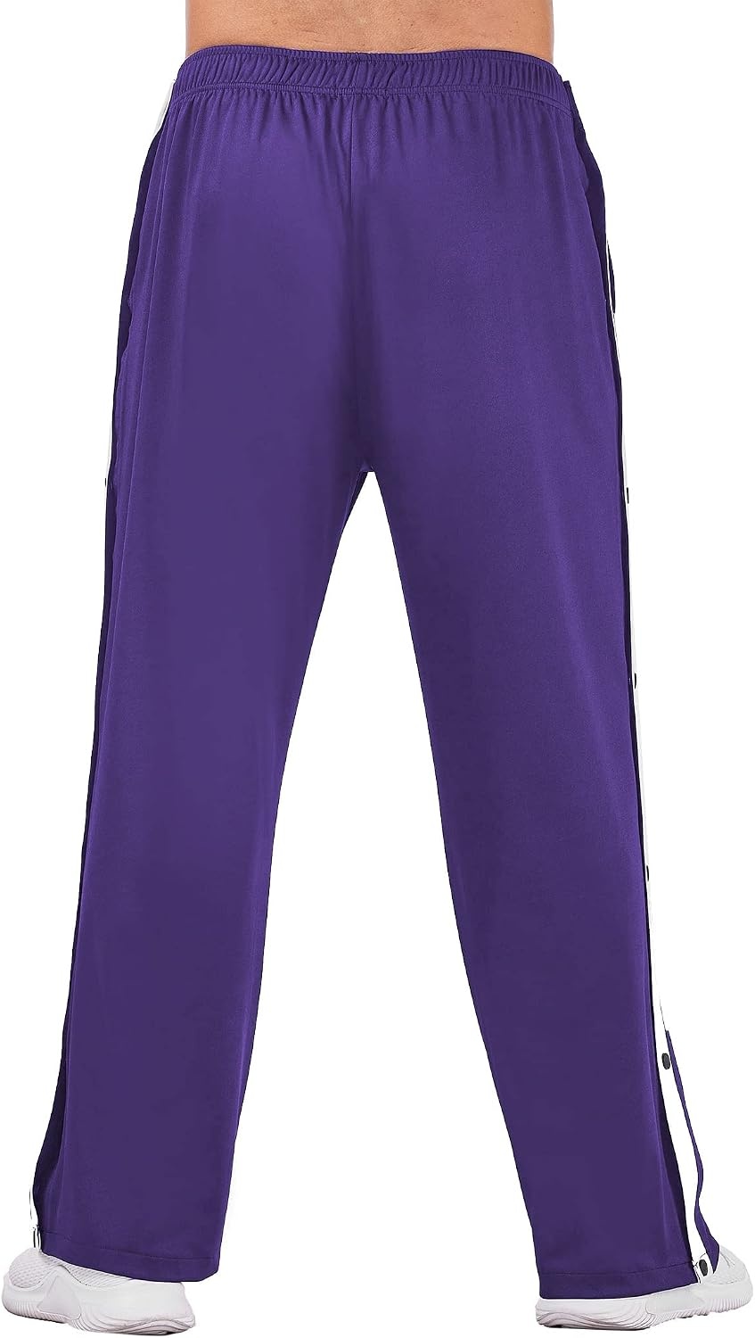 image:imageDeyeek Mens Tear Away Pants Breakaway Basketball Snap Post SurgeryPurple