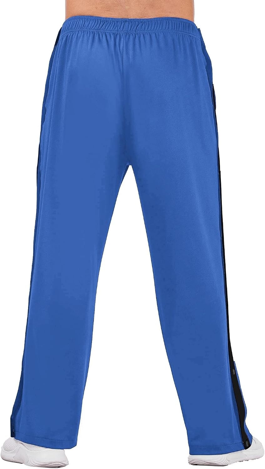 image:imageDeyeek Mens Tear Away Pants Breakaway Basketball Snap Post SurgeryRoyal Blue