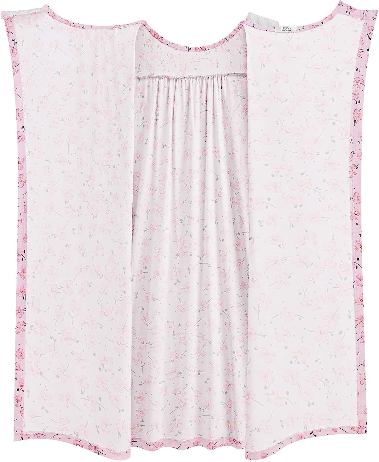 image:imageDeyeek Hospital Gowns for Women Open Back DressPink Print