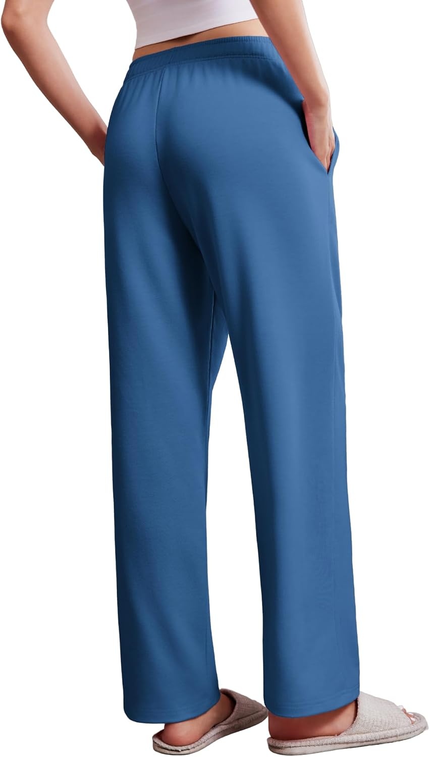 image:imageDeyeek Tear Away Pants for Women Post Knee Hip Leg Surgery Recovery PantsHeather Blue