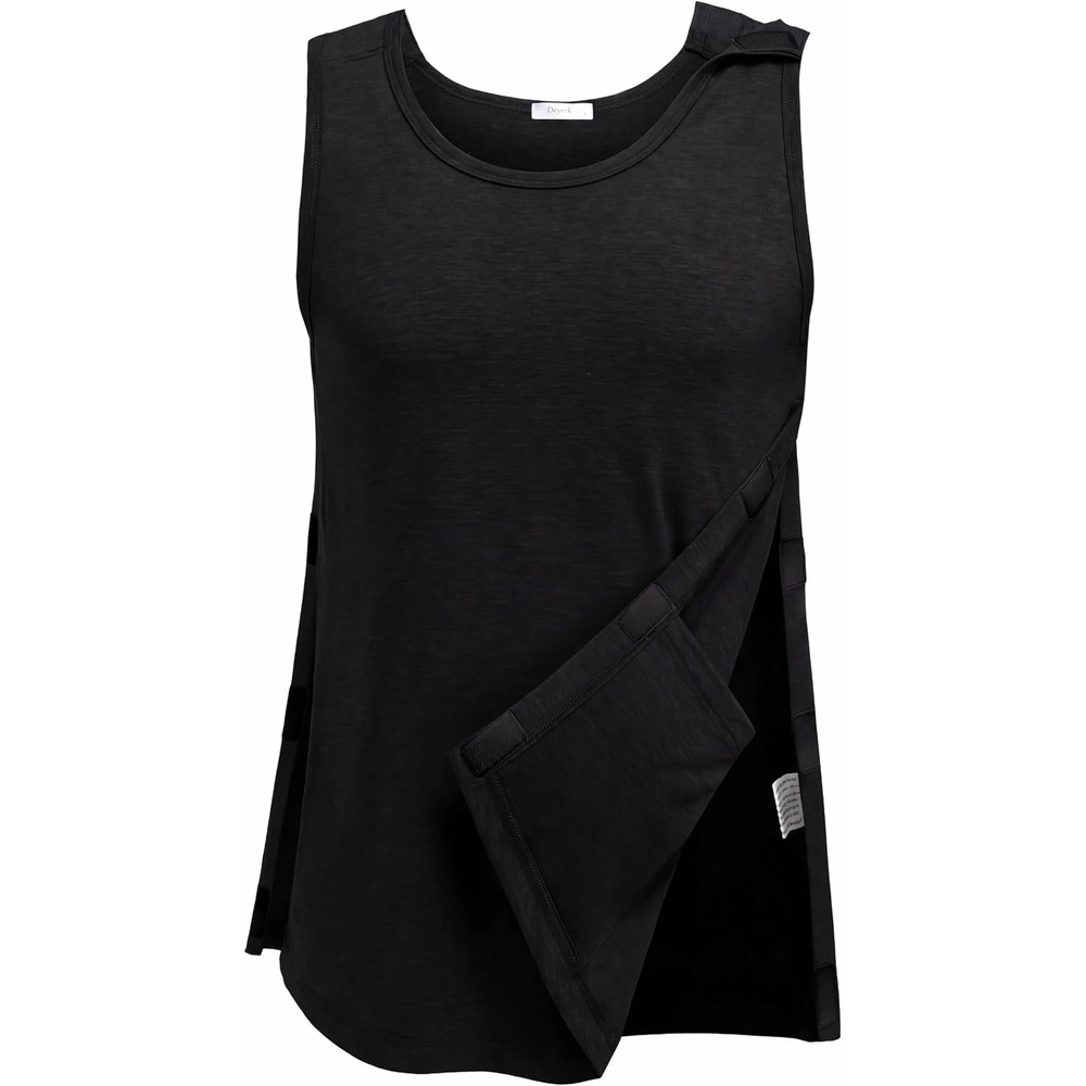 image:imageDeyeek Mens Tear Away Post Shoulder Surgery ShirtsBlack