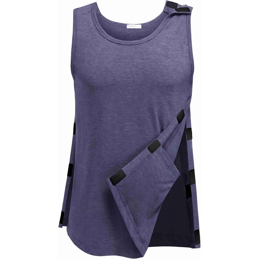 image:imageDeyeek Mens Tear Away Post Shoulder Surgery ShirtsNavy Blue