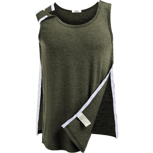Deyeek Post Shoulder Surgery Shirts for Women Mens Tearaway Snap Tank Tops(Green)